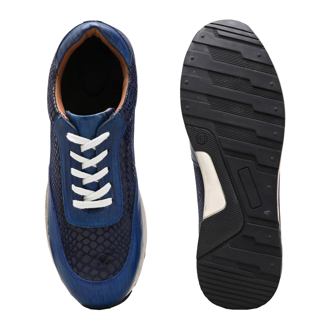 Ivrah Men's Sneakers Blue