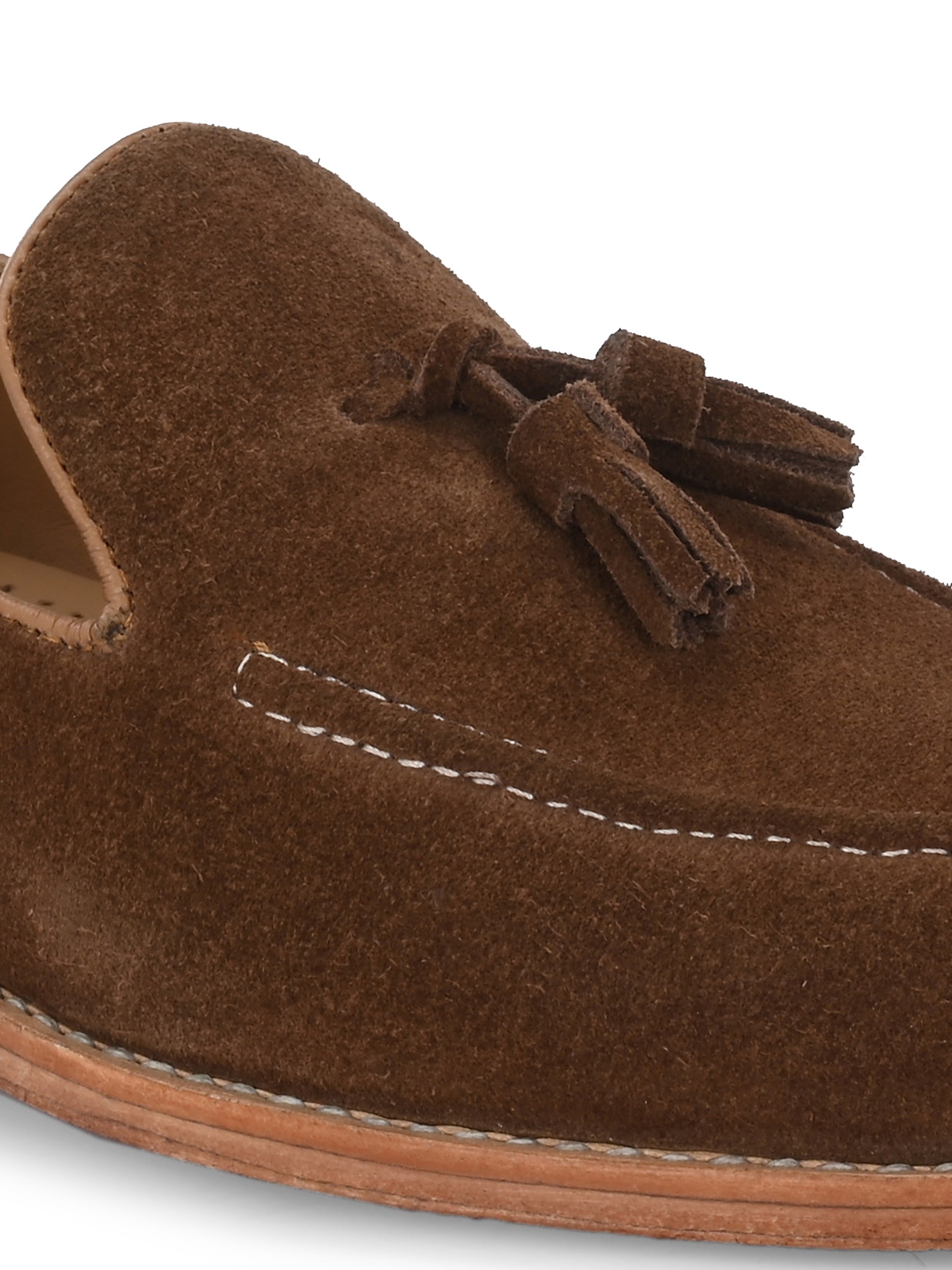 Mens Brown Leather Moccasin Slip On Leather Shoes Online