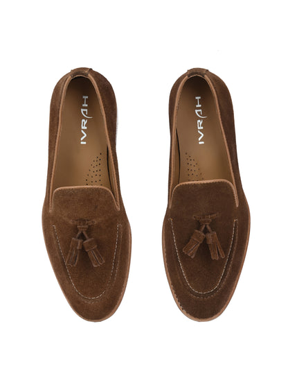 Ivrah Krik The Brown Leather Moccasin Slip On Leather Shoes Online