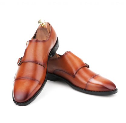 ANZIO THE TAN MONK STRAP